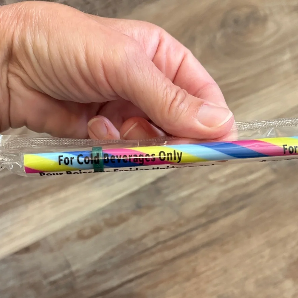Starbucks Multicolor Striped Party Straws